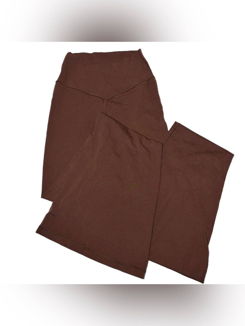Aerie OFFLINE Women’s S Crossover High Waisted Flare Leggings Brown Yoga Pants